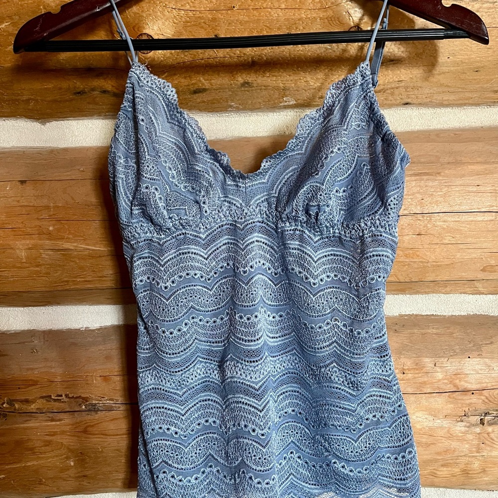 Cosabella Blue Lace Camisole, women’s small, excellent condition